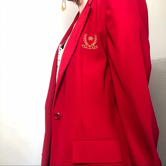 SOLD     Deadstock Vintage Red Blazer - Picture 3 of 4